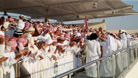 في سادس ايام مهرجان قطر الثاني للمجاهيم والوضح : النابت يظفر بالقلعة الذهبية وهادي يطير الفضية